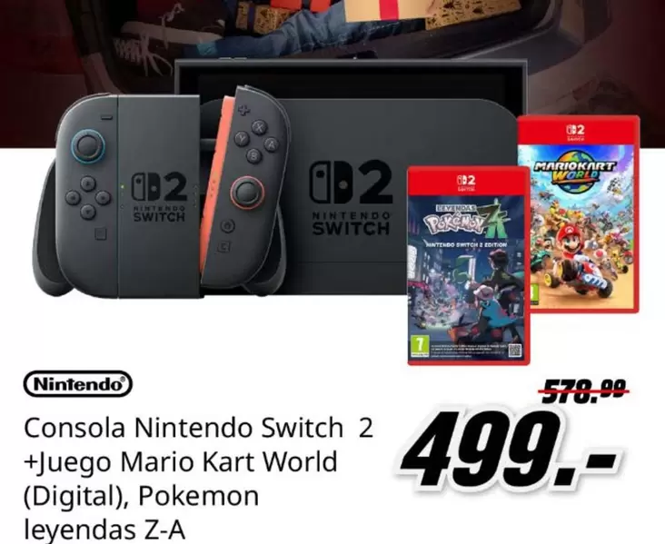 Nintendo - Consola Switch 2 + Juego Mario Kart World
