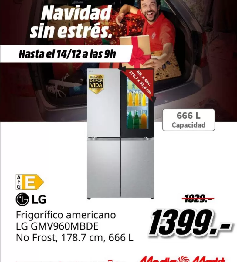 LG - Frigorífico Americano Gmv960mbde