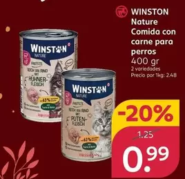 Winstone Nature - Comida Con Carne Para Perros