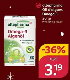 Altapharma - Oli D'Algues Omega 3