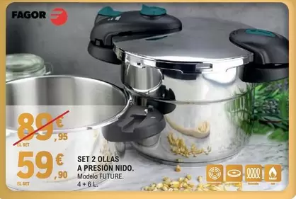 Fagor - Set Ollas A Presion Nido