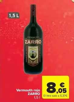 Zarro - Vermouth Rojo