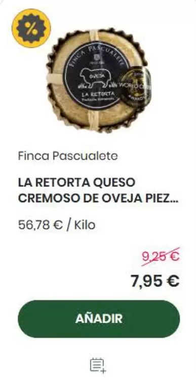 Abadía Retuerta - Queso Cremoso De Oveja Piezas