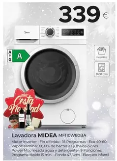 Midea - Lavadora MF110W80BA