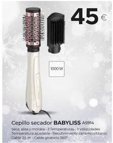 Babyliss - Cepillo Secador As914