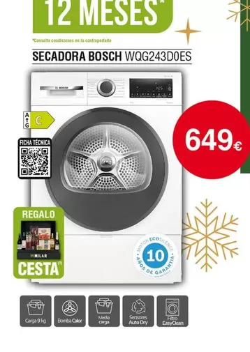 Bosch - Secadora Wog243d0es