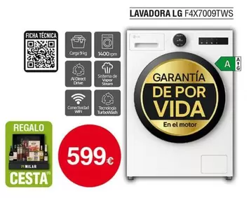 LG - Lavadora F4x70009tws