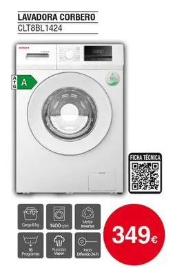 Corberó - Lavadora Clt8bl1424