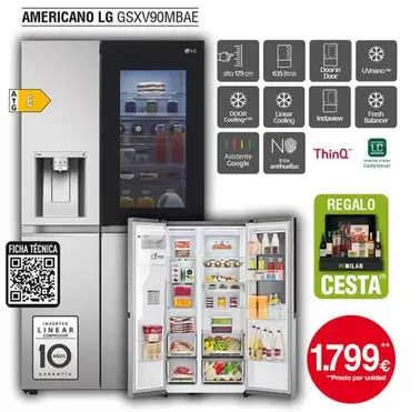 LG - Americano Gsxv90mbae