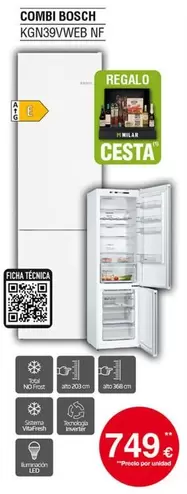 Bosch - Combi Kgn39vweb NF