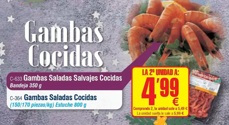 Gambas Saladas Cocidas