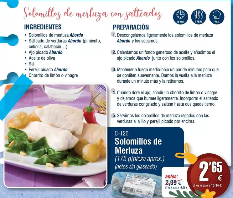 abordo - Solomillos De Merluza