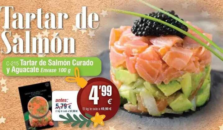 Tartar De Salmon Curado Y Aguacale