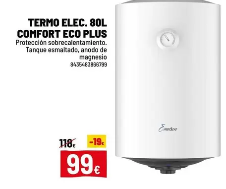 Eco - Termo Elec. 80l Comfort Plus