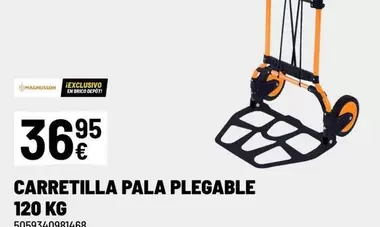 Magnusson - Carretilla Pala Plegable 120 Kg