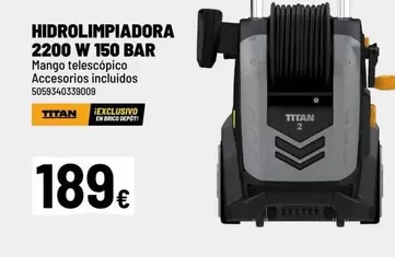 Titan - Hidrolimpiadora 2200 W 150 Bar
