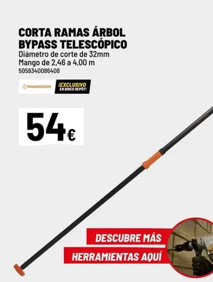 Corta Ramas Arbol Bypass Telescopico