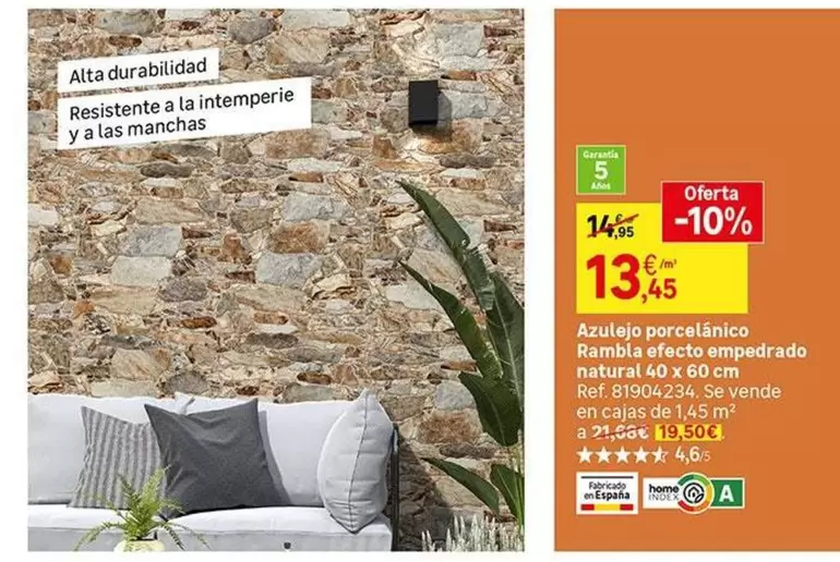 fabricado en españa - Azulejo Porcelanico Ramble A Efecto Emperatado Natura