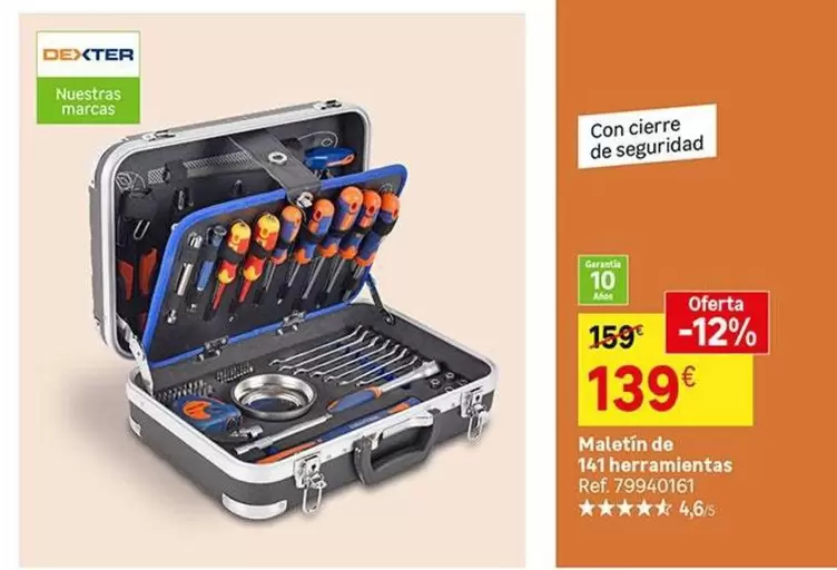 Dexter - Maletín De 14 Herramientas