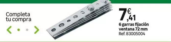 6 Garras Fijación Ventanas 72 Mm