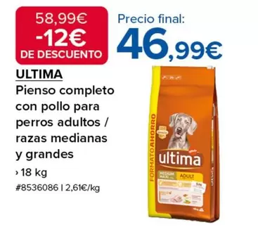 Última - Pienso Completo Con Pollo Para Perros Adultos