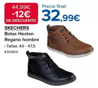Skechers - Botas Heston Regano Hombre