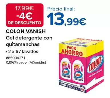 Colon - Gel Detergente Con Quitamanchas