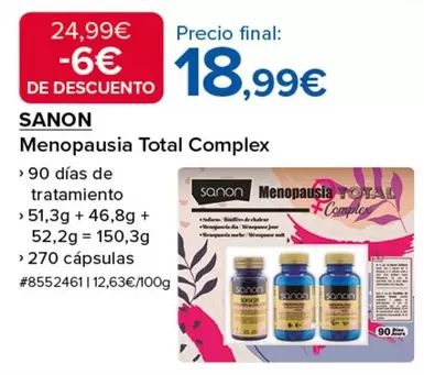 Sanon - Menopausia Total Complex
