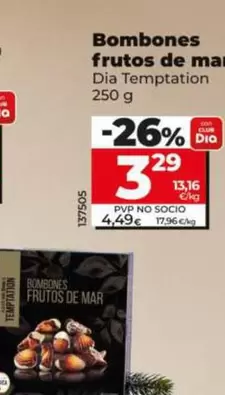 Dia Temptation - Bombones Frutos De Mar