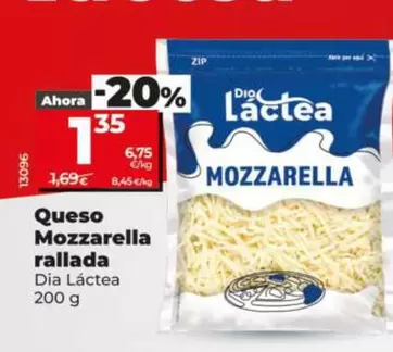 Dia Lactea - Queso Mozzarella Rallada