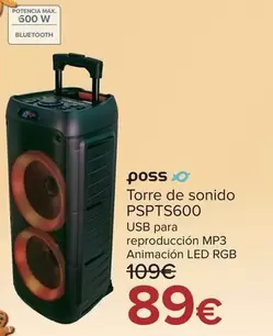 Poss - Torre De Sonido Pspts600
