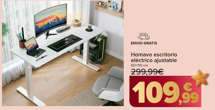 Homavo Escritorio Eléctrico Ajustable