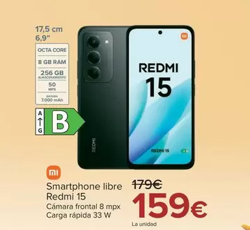 Xiaomi - Smartphone Libre Redmi 15