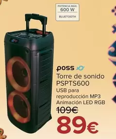 Poss - Torre De Sonido Pspts600
