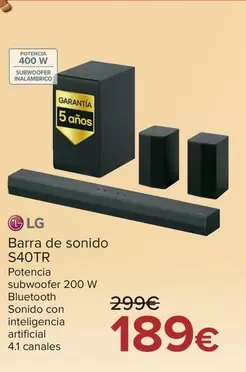 LG - Barra De Sonido S40tr