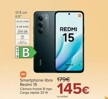 Xiaomi - Smartphone Libre Redmi 15