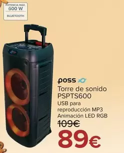 Poss - Torre De Sonido Pspts600