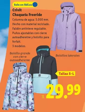 Crivit - Chaqueta Freeride