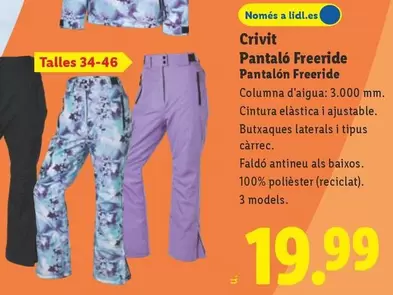 Crivit - Pantalón Freeride