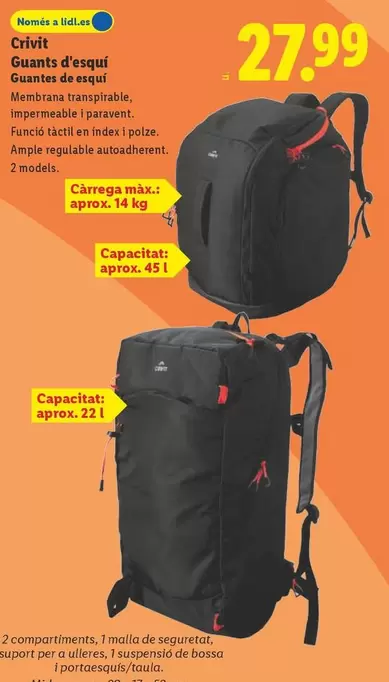 Crivit - Guantes De Esquí