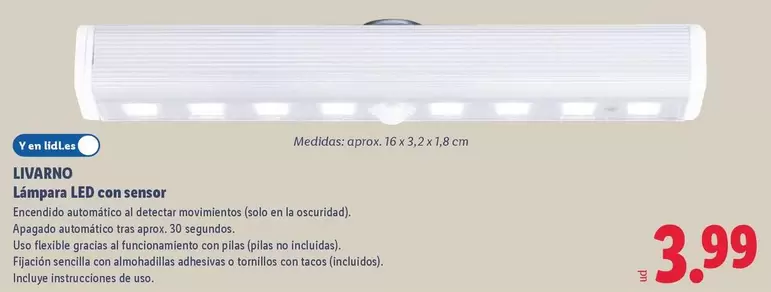 Livarno - Lampara Led Con Sensor