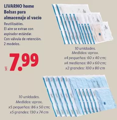 Livarno Home - Bolsas Para Almacenaje Al Vacío