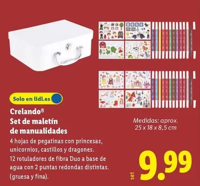 Crelando - Set De Maletin De Manualidades
