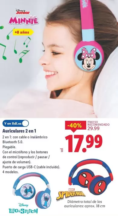 Auriculares 2 En 1