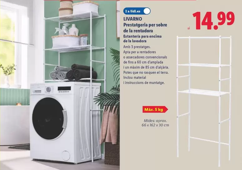 Livarno - Prestatgeria Per Sobre De La Rentadora