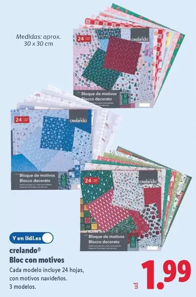 crelando - Bloc Con Motivos
