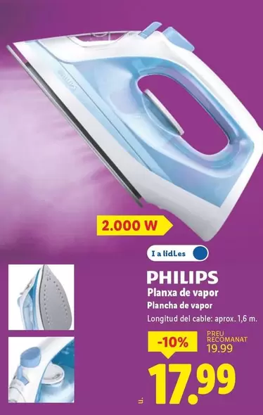 Philips - Plancha De Vapor