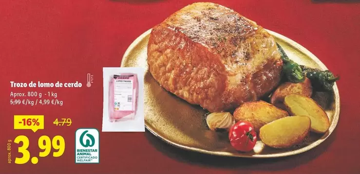 Troze De Lomo De Cerdo