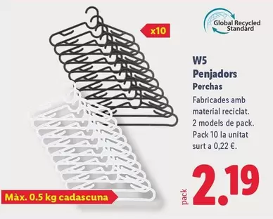 W5 - Perchas