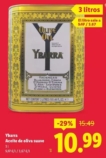 Ybarra - Aceite De Oliva Suave